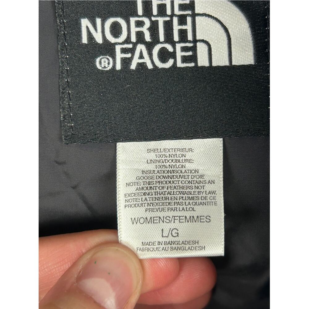 North Face 700 Grey Goose Down Puffer Vest Women's L - Picture 7 of 8